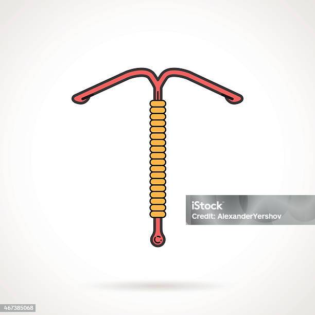 Colored Vector Icon For Gynecology Stock Illustration - Download Image Now - IUD, Copper, Spermicide
