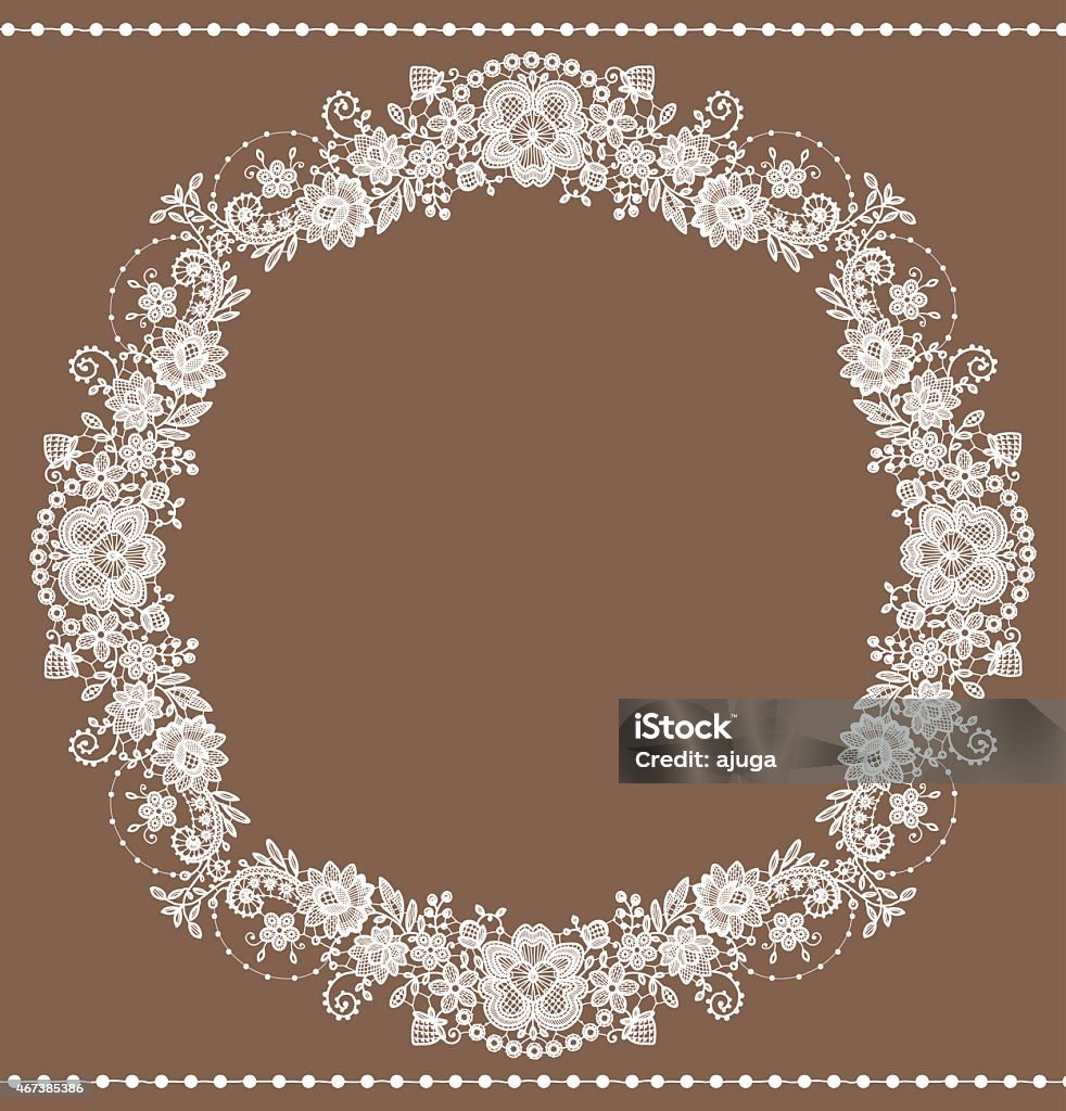 White Lace Pattern Frame White Lace Frame Floral Pattern Stock Illustration - Download Image Now ...