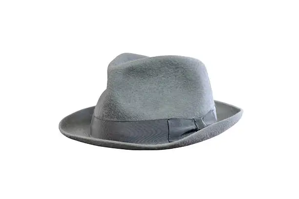felt hat isolated on white background