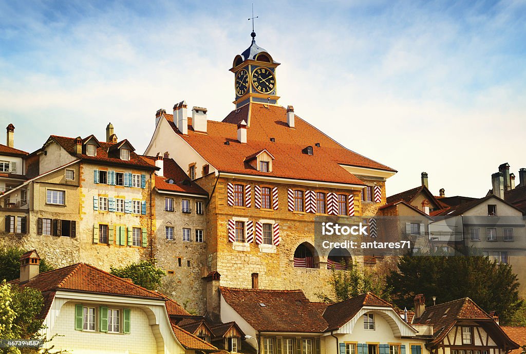 Murten Old central part of Murten (Switzerland) Switzerland Stock Photo