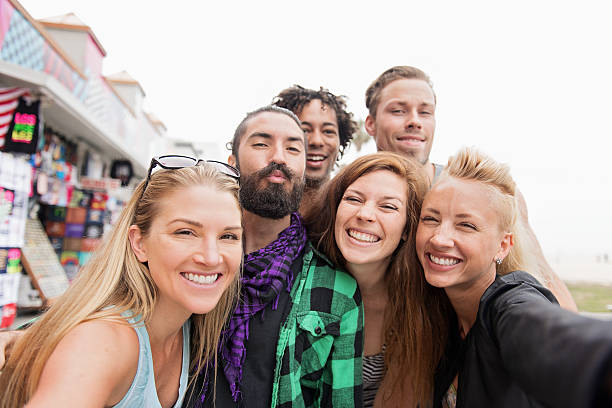 istock Group of friends taking selfie 467394944