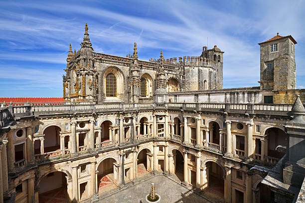 Convent of Christ in Tomar stock photo