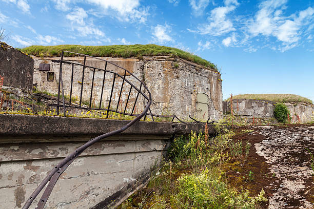istock Old abandoned concrete bunkers from WW2 period 467395310