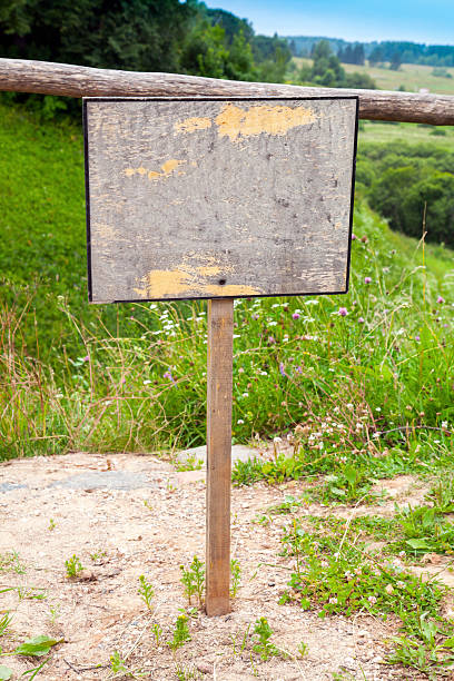 istock Empty old wooden sign with place for text 467395368