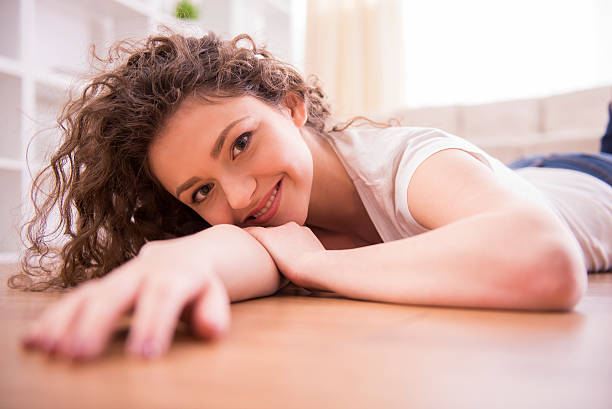 istock Girl at home 467395652