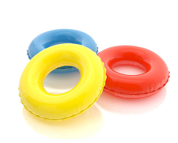istock colorful pool rings isolated on white background 467395822