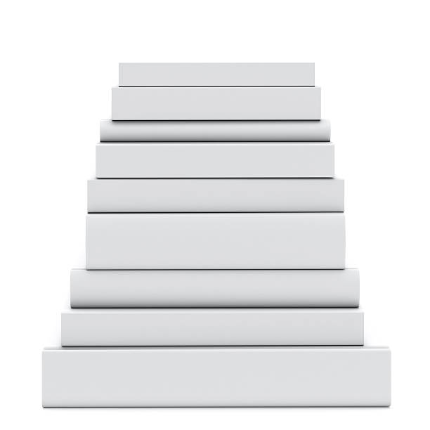 istock pile of blank books isolated on white background 467395844