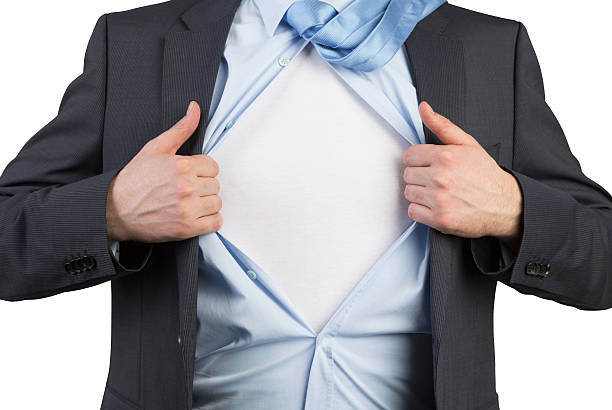 istock businessman open his shirt 467399266