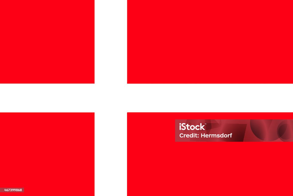 Bandeira da Dinamarca - Ilustração de 2015 royalty-free