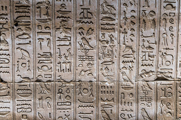 istock Ancient well preserved original Egyptian hieroglyphs 467403172