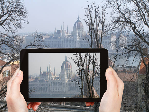 istock Hungarian Parliament Building in spring morning 467403608