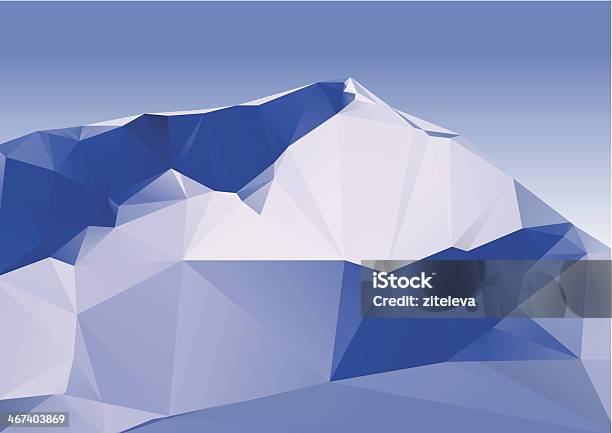 Monti Geometrico - Immagini vettoriali stock e altre immagini di Ambientazione esterna - Ambientazione esterna, Astratto, Blu