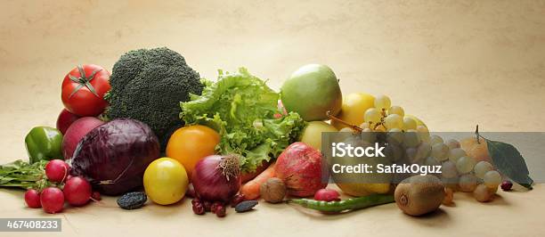 Vegetable And Fruit Stock Photo - Download Image Now - Antioxidant, Apple - Fruit, Broccoli