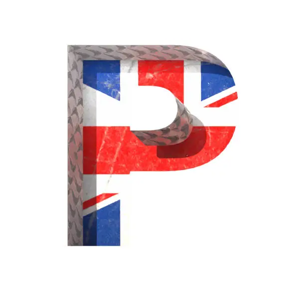 Vector illustration of Vector Great Britain cutted figure p. Paste to any background