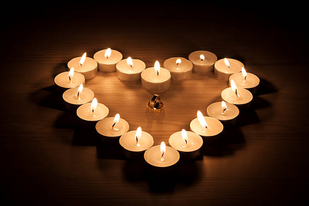 istock Heart of candle 467414479