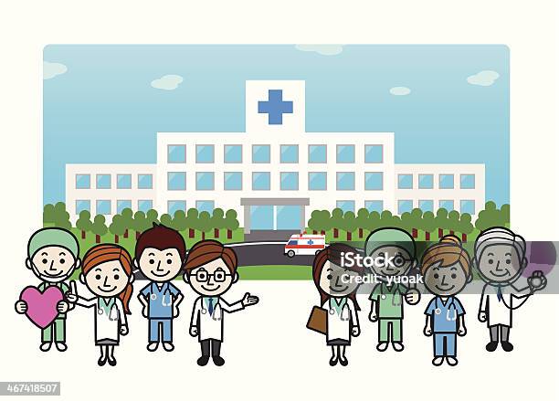 Health Care Workers Hospital Stock Illustration - Download Image Now - A Helping Hand, Adult, Advice