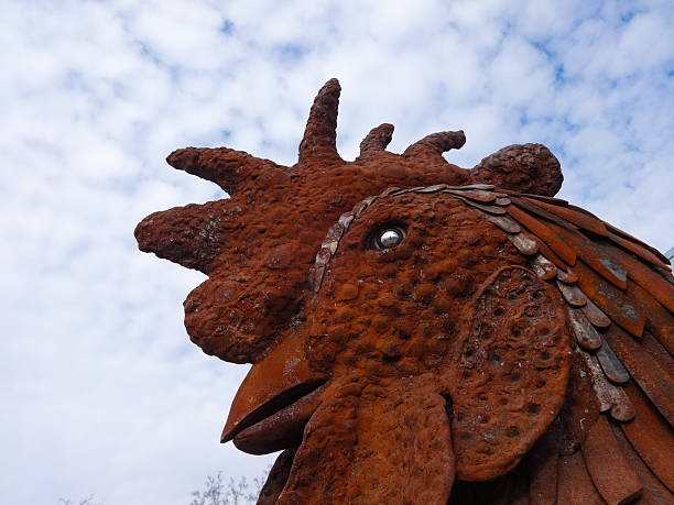 istock Recycled Metal Rooster 467418908