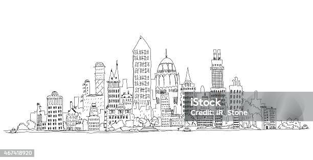 City Illustration Sketch Collection Stock Illustration - Download Image Now - Sketch, Thames River, 2015