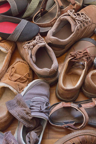 istock Bunch of Comfortable Old Shoes 467422532