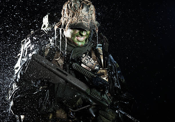 Jagdkommando in the rain