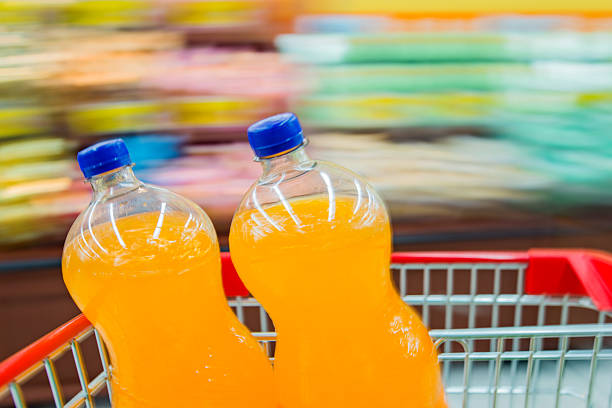 istock Grocery cart in a supermarket. 467425894