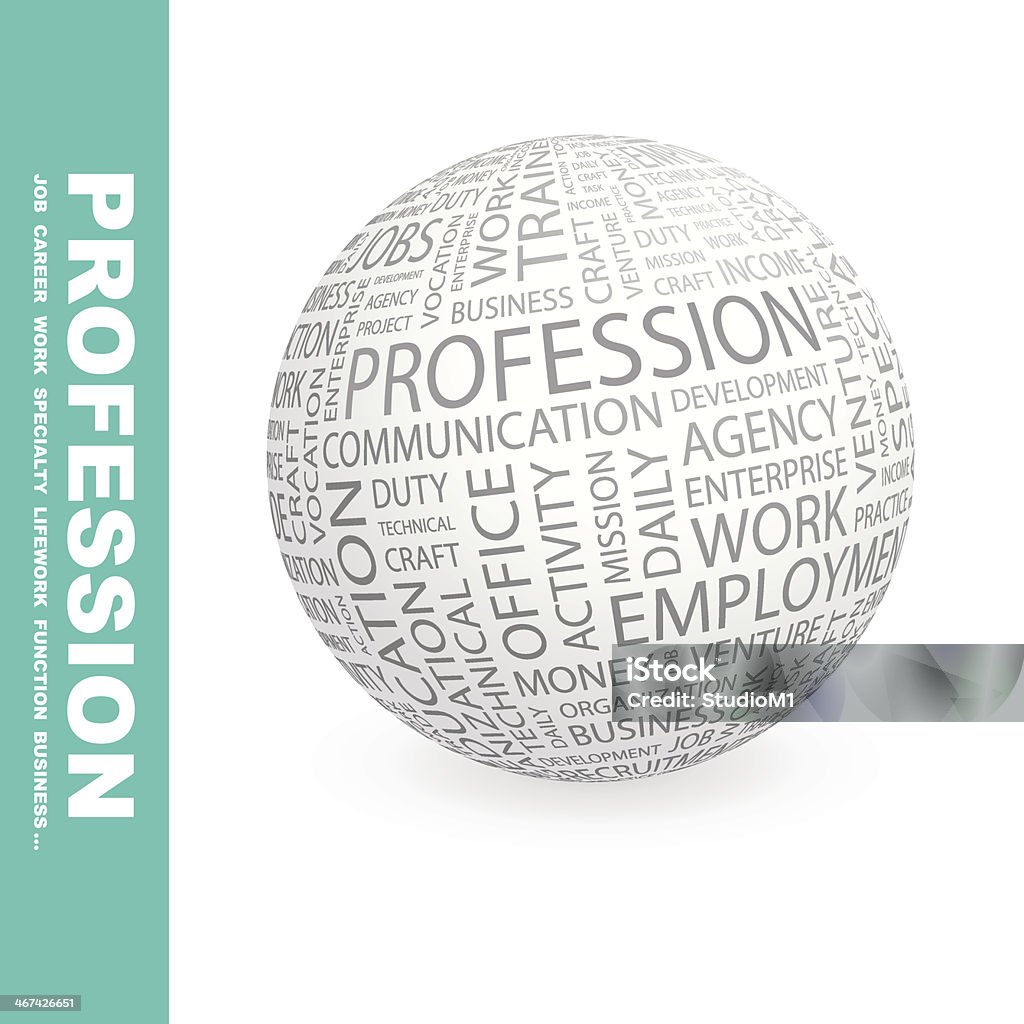 Professions Background Profession Stock Illustration - Download Image Now - Advertisement, Art ...