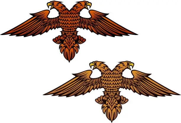 Vector illustration of Double headed eagle