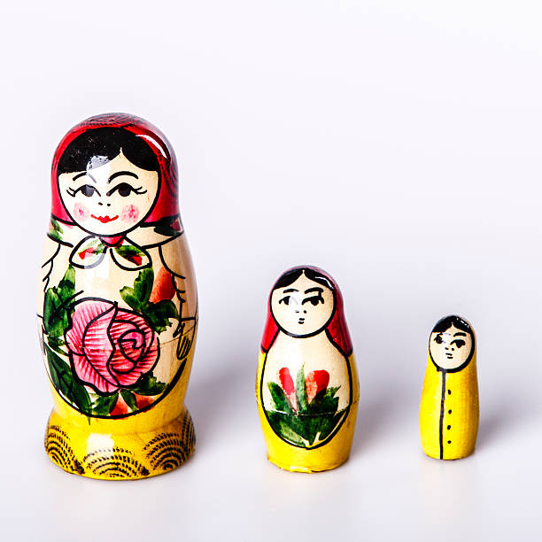istock Russian Dolls Matryoshka Isolated on a white background 467428769