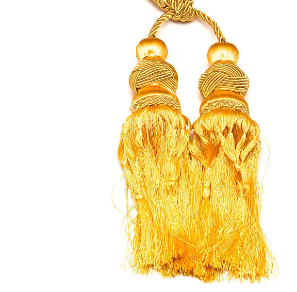 golden knot top tassel