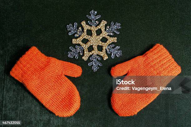 Mittens And Snowflake Stock Photo - Download Image Now - Backdrop - Artificial Scene, Backgrounds, Beauty