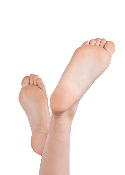 женщина ноги подошвой - sole of foot human foot women humor стоковые фото и изображения