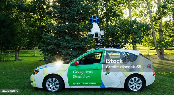 Google Street View Camera Car Stock Photo - Download Image Now - Google - Brand-name, Map, Business