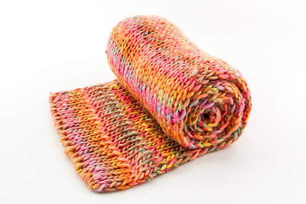 istock Roll of scarf colorful. 467434853