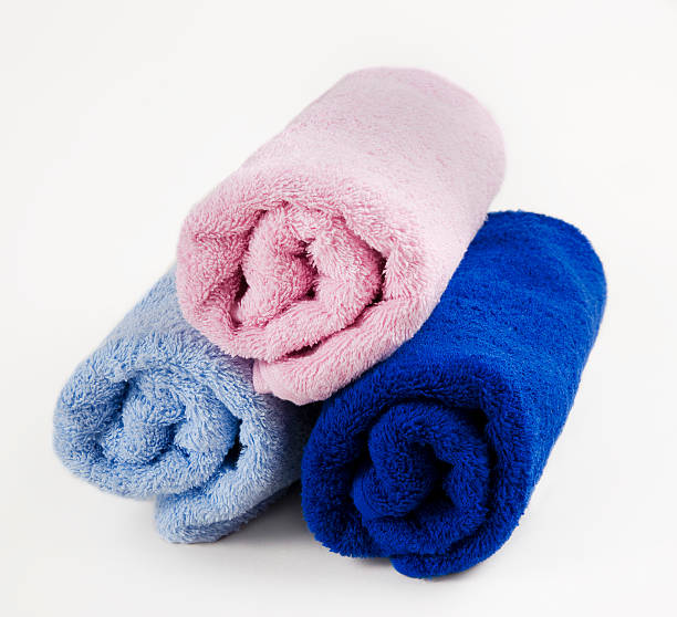 istock Set of colored towels 467435673
