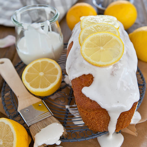 istock Homemade cake with lemon frosting 467436179
