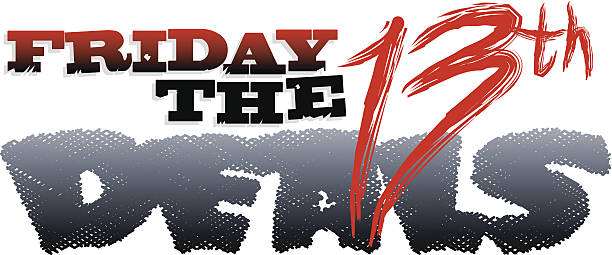 Friday The13th Heading Friday The13th Heading friday the 13th vector stock illustrations