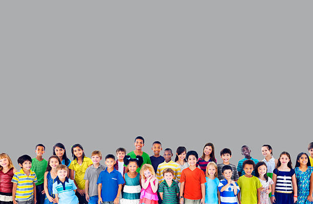 istock Children happy together in cheerful group 467437656