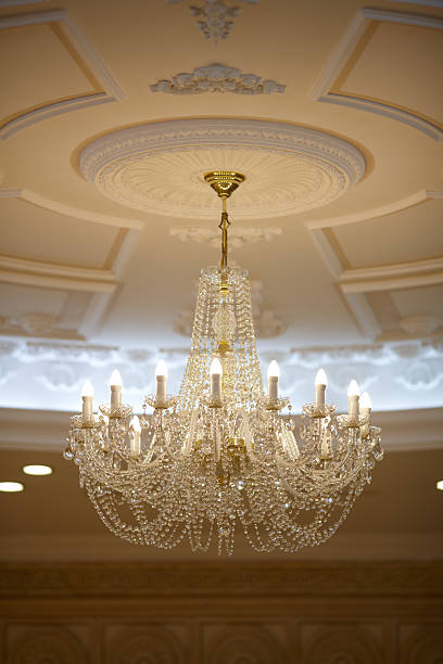istock beautiful crystal chandelier in a room 467439031
