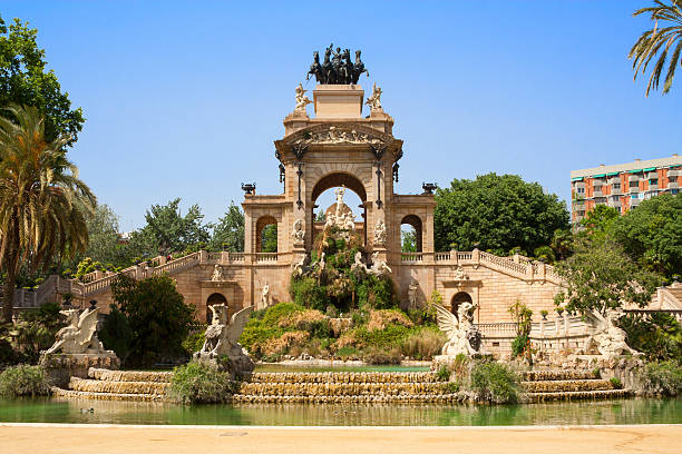 istock Large Water Fountain in Barcelona 467440080
