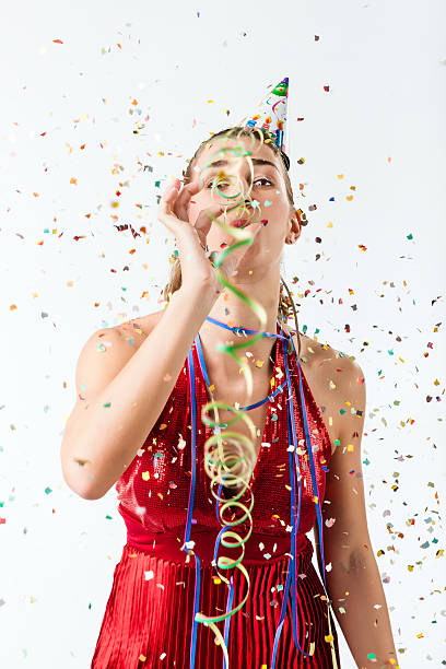 istock Woman celebrating birthday or party 467444517