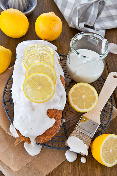 istock Homemade cake with lemon frosting 467445719