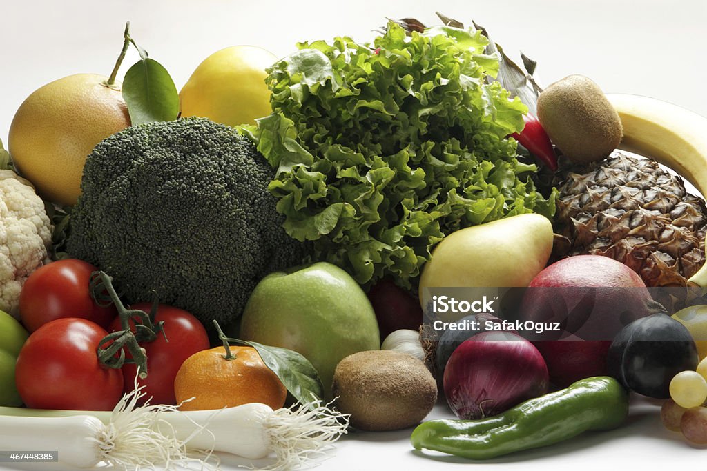 Vegetable and Fruit Antioxidant Stock Photo
