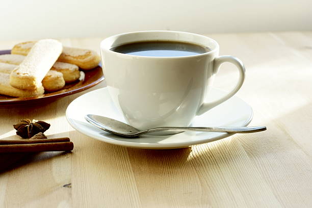 istock Cup of coffee and cookies 467448457