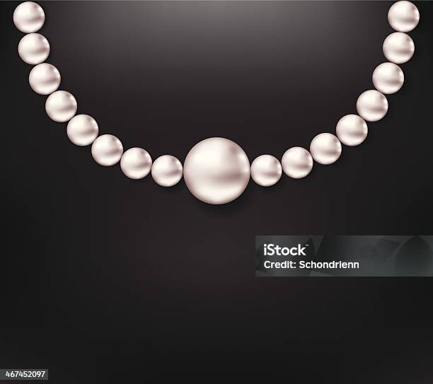 Pearl Necklace Stock Illustration - Download Image Now - Oyster Pearl, Pearl Jewelry, Women