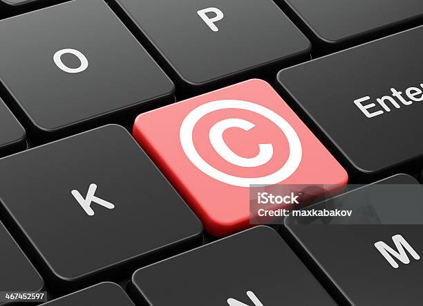 Prawo Koncepcja Copyright Na Komputerze Klawiatury Tle - zdjęcia stockowe i więcej obrazów Abstrakcja