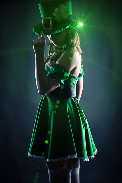 istock woman dressed as leprechaun 467452747