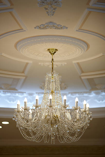 istock beautiful crystal chandelier in a room 467452925