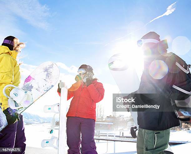 Snowboarders Stock Photo - Download Image Now - Colorado, Snowboarding, Aspen - Colorado
