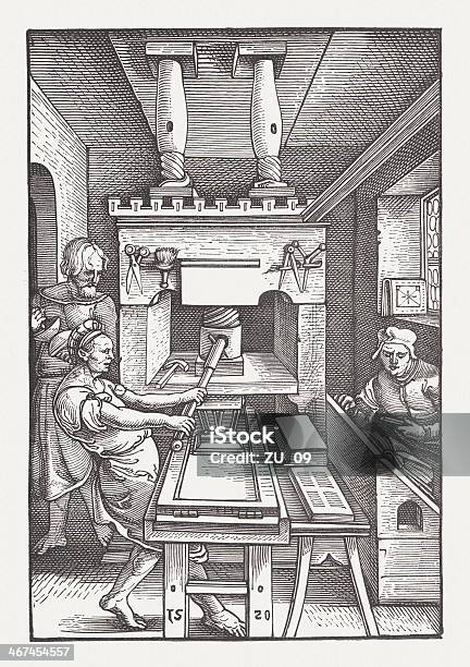 Druckmaschine 1520 Stock Vektor Art und mehr Bilder von Druckmaschine - Druckmaschine, Journalismus, Druckerei