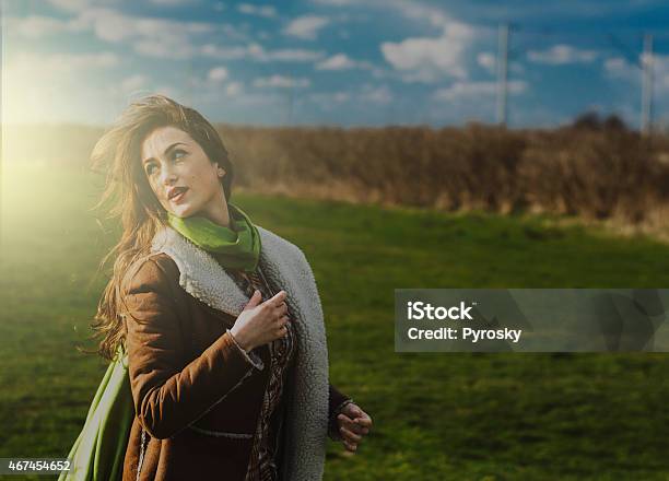 Beautiful Girl Outdoor Stock Stock Photo - Download Image Now - 20-29 Years, 2015, Adolescence